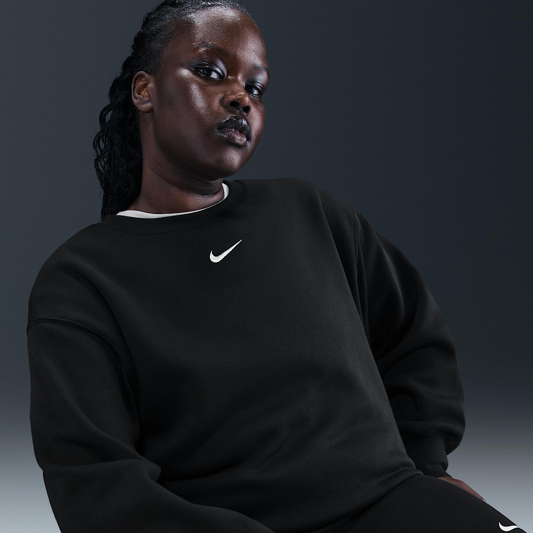 Nike Sportswear Phoenix Fleece Women's Oversized Crew-Neck Sweatshirt (Plus Size) Product Image