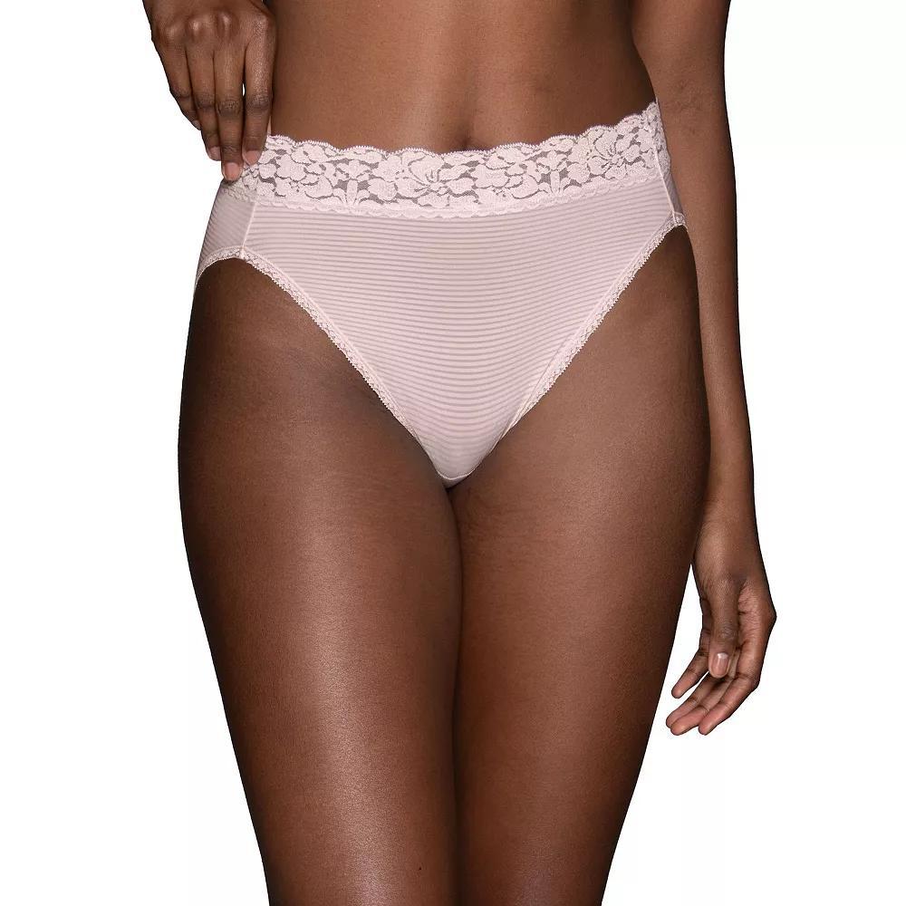 Womens Vanity Fair Lingerie Flattering Lace Hi-Cut Panty 13280 Product Image