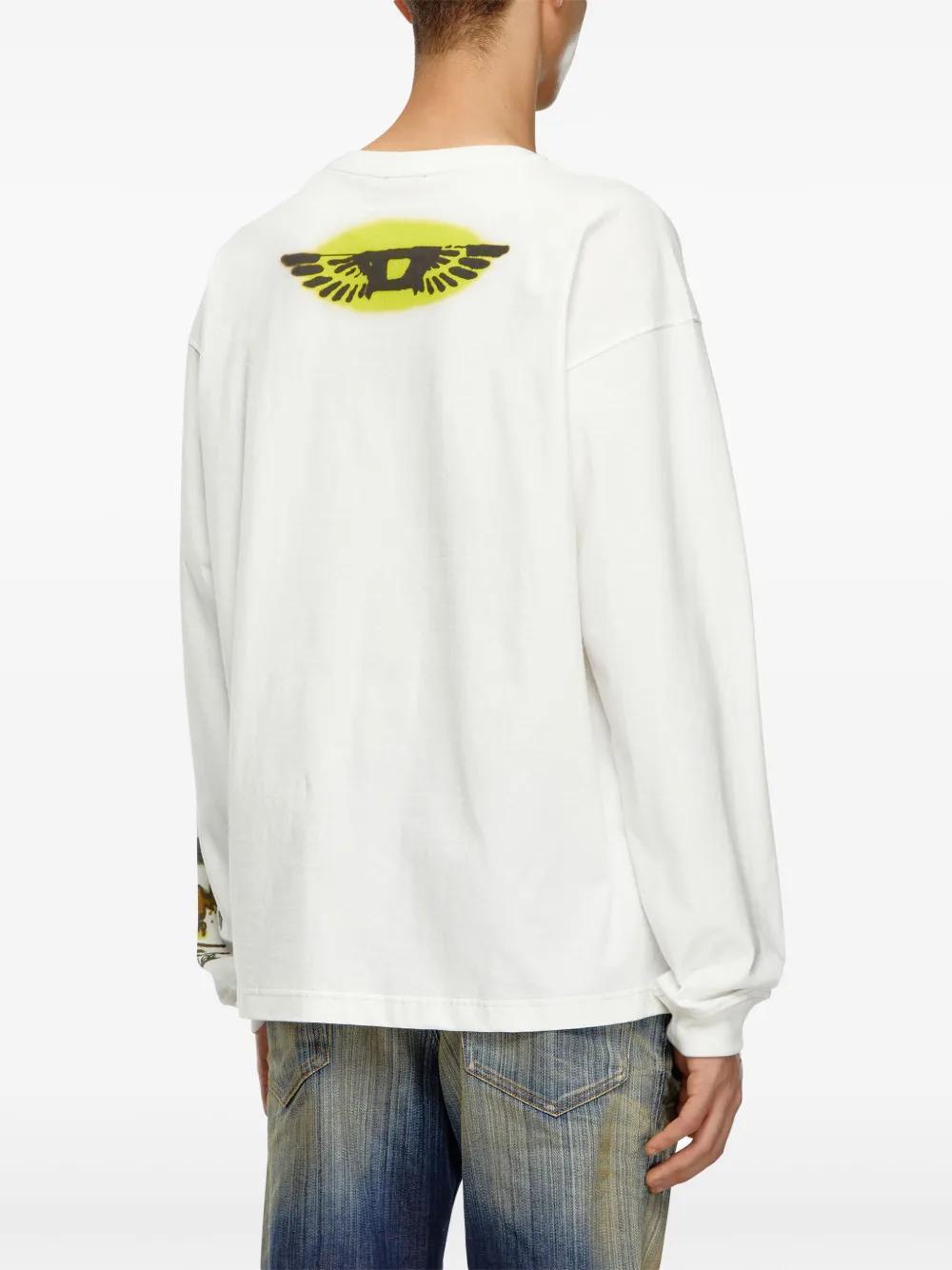 graphic-print cotton jumper Product Image