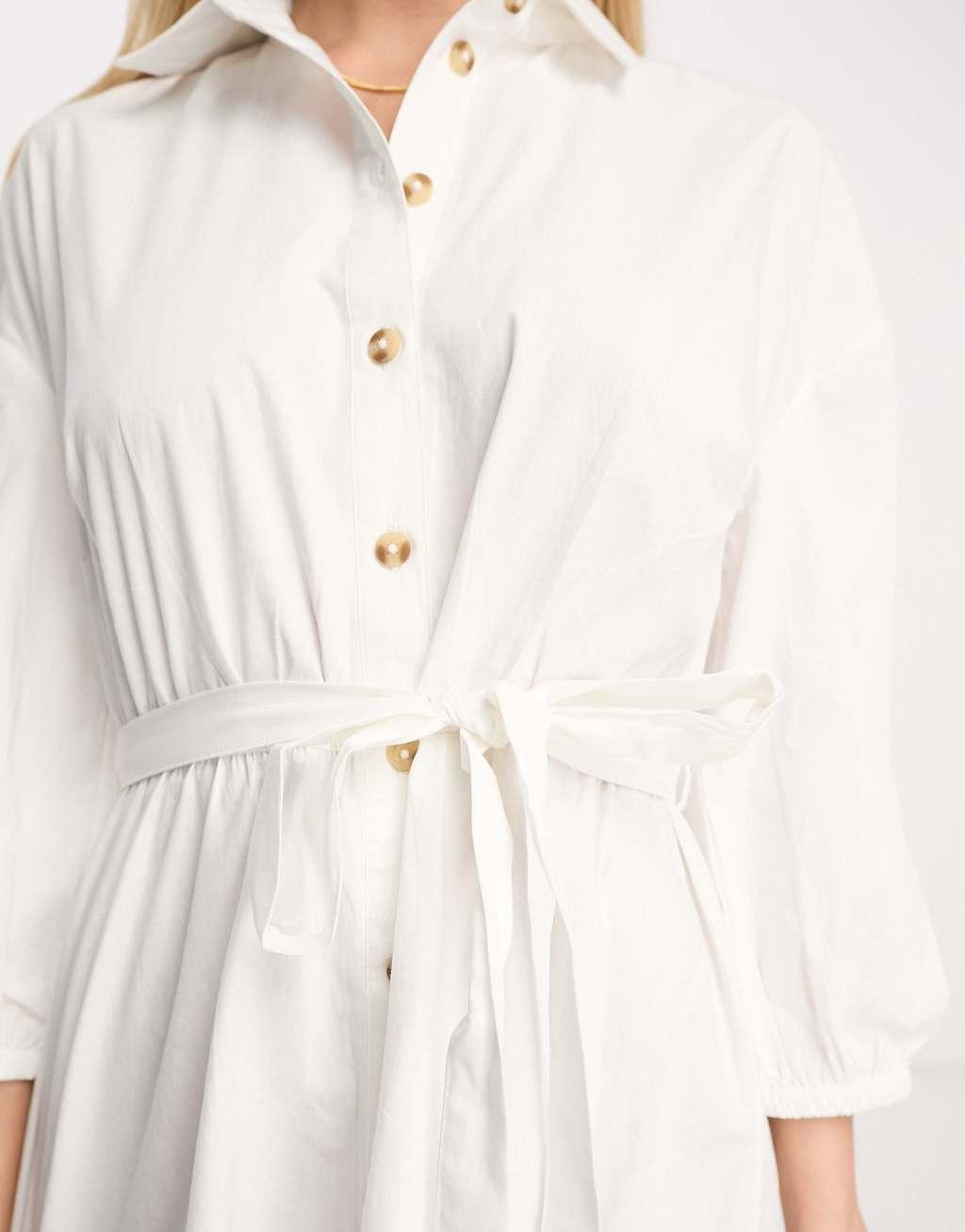 River Island belted shirt dress Product Image