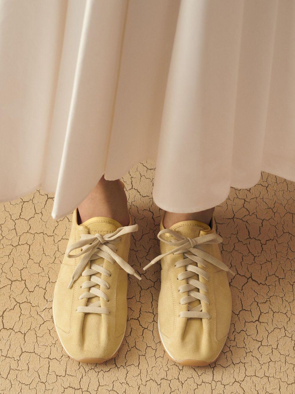 The Tennis suede lace-up sneakers Product Image