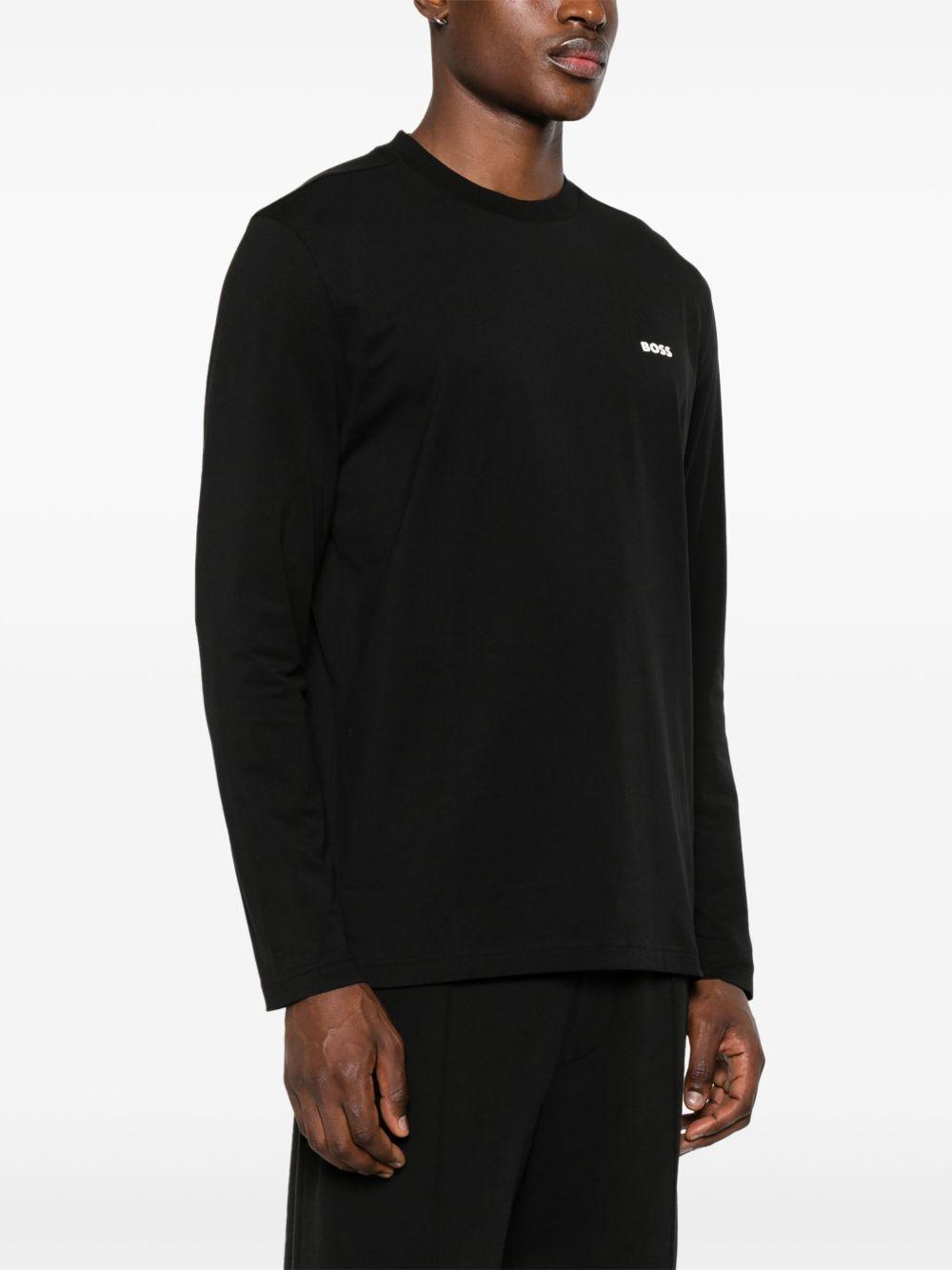 rubberised-logo long-sleeve T-shirt Product Image