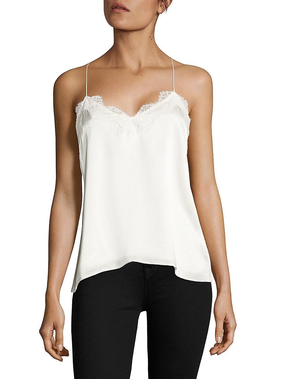 Womens Racer Silk Charmeuse Camisole Product Image