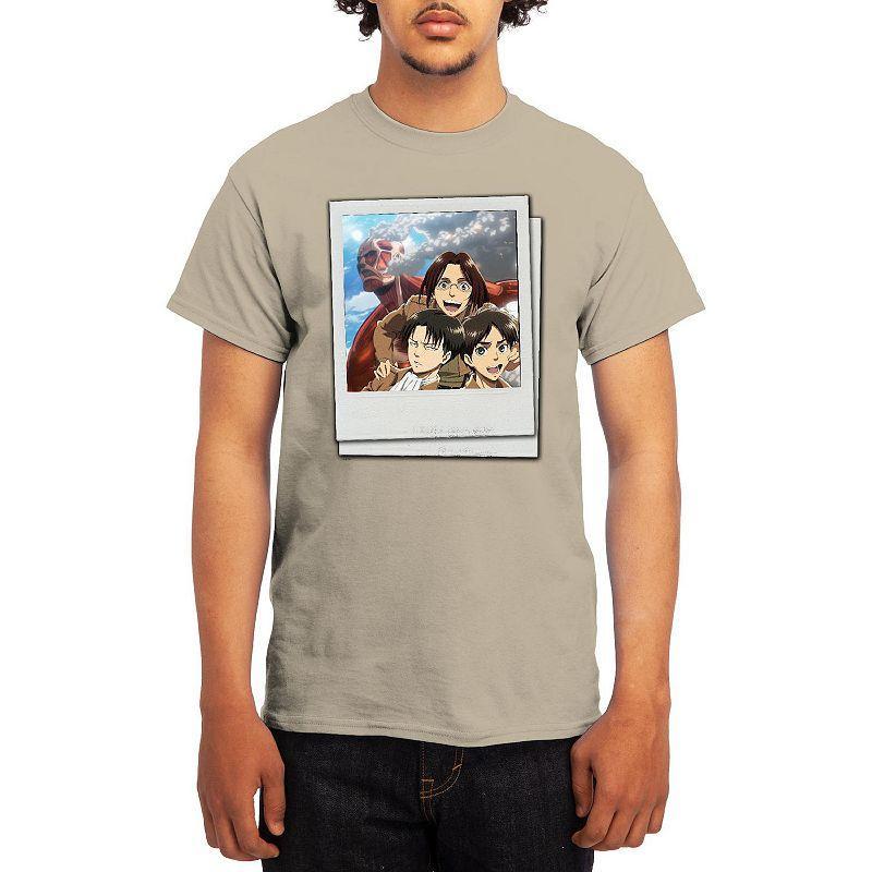 Men's Attack on Titan Group Instant Photo Tee, Boy's, Size: Medium, Blue Product Image
