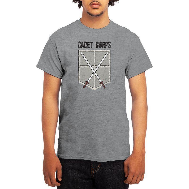 Men's Attack on Titan Athletic Graphic Tee, Size: Small, Red Product Image