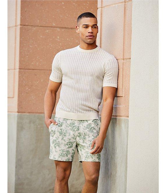 Murano From The Garden Collection Floral Jacquard 5.5#double; Inseam Shorts Product Image