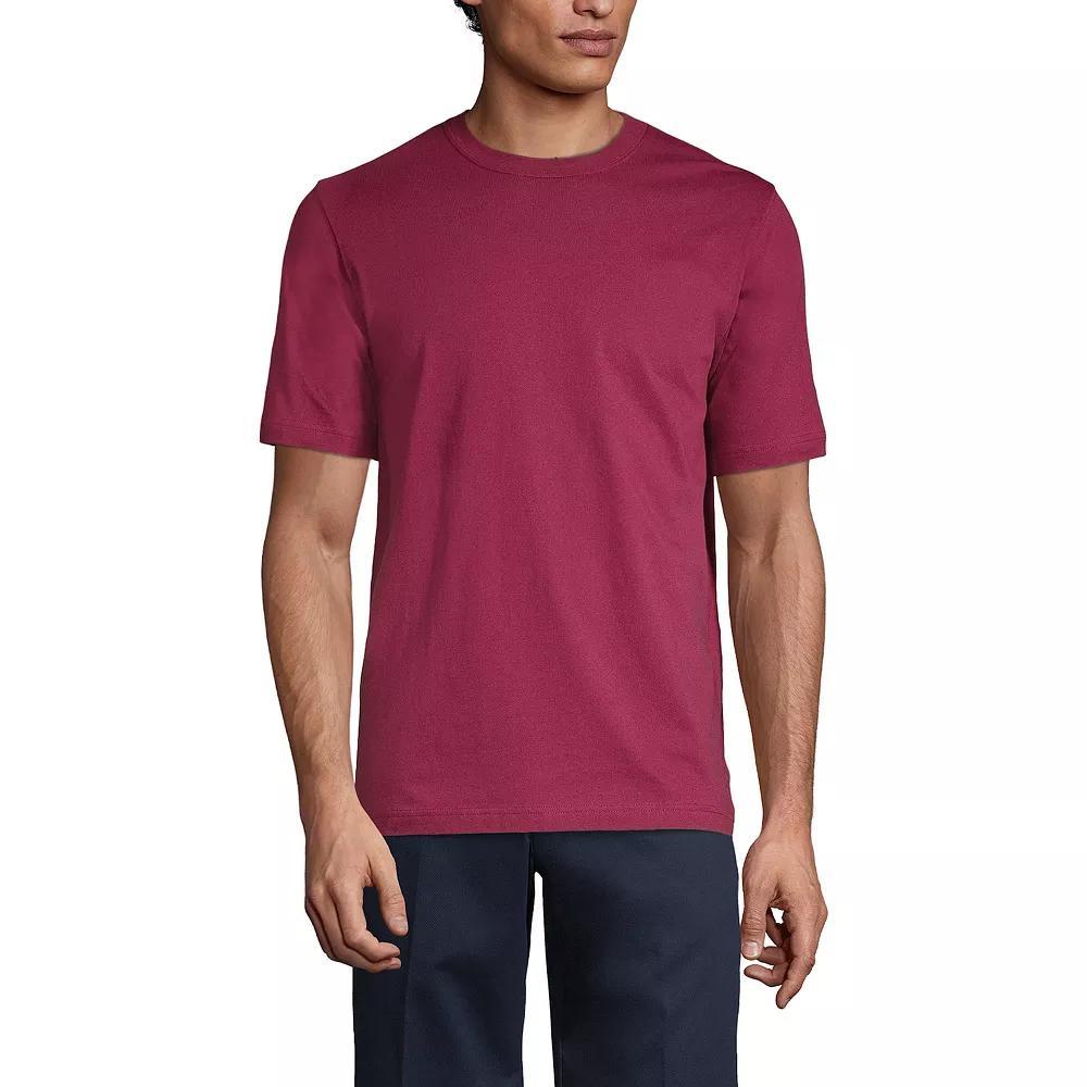 Men's Lands' End Essential Short Sleeve School Uniform T-shirt, Size: Small, Classic Blue Product Image
