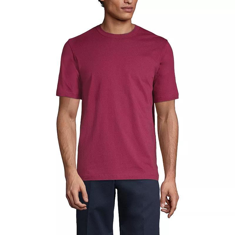 Men's Lands' End Essential Short Sleeve School Uniform T-shirt, Size: Small, Classic Blue Product Image
