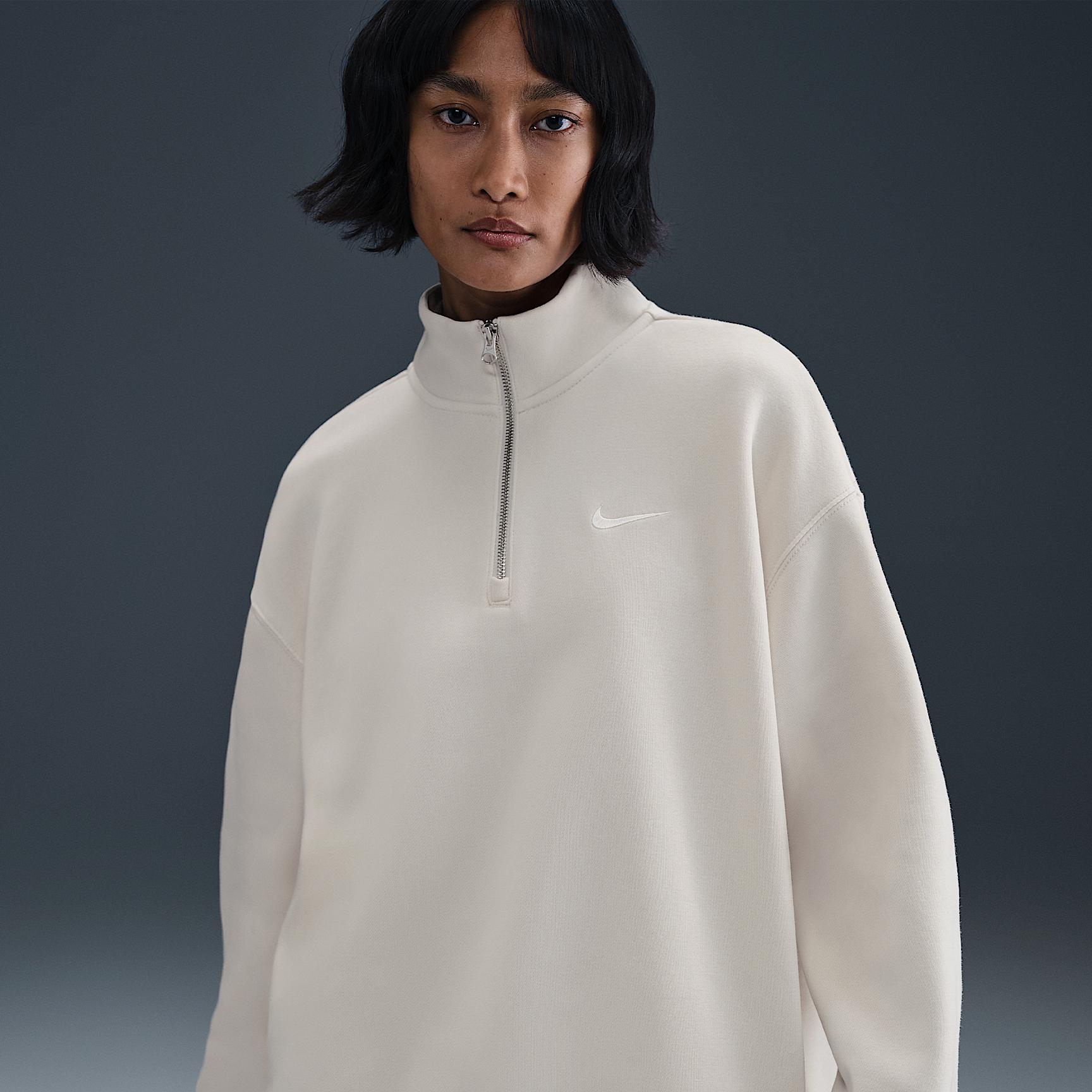 Women's Nike Sportswear Phoenix Fleece Oversized 1/4-Zip Long Sweatshirt Product Image