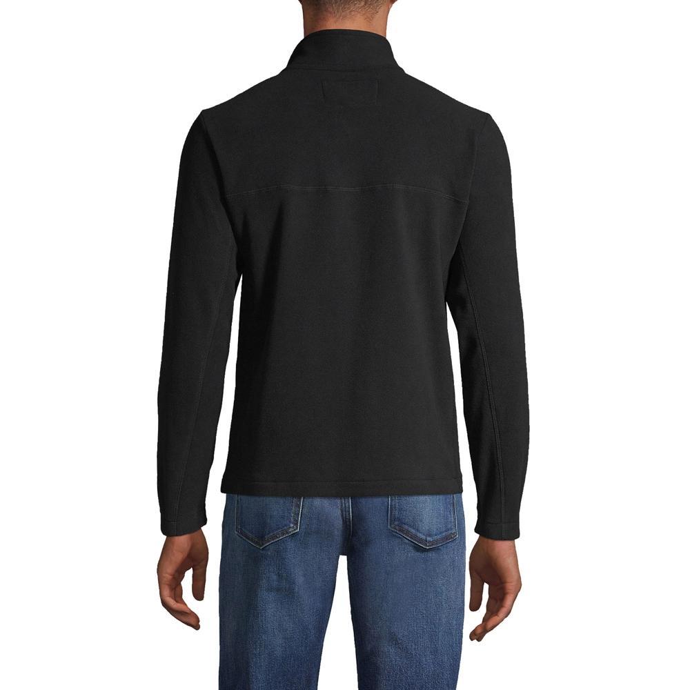 Big & Tall Lands End Fleece Quarter-Zip Pullover, Mens Dark Grey Heather Product Image