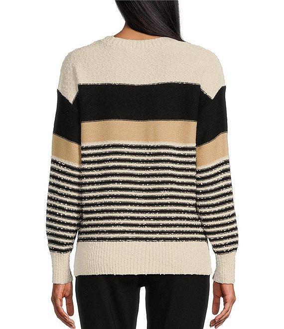Westbound Stripe Long Sleeve Crew Neck Sweater Product Image