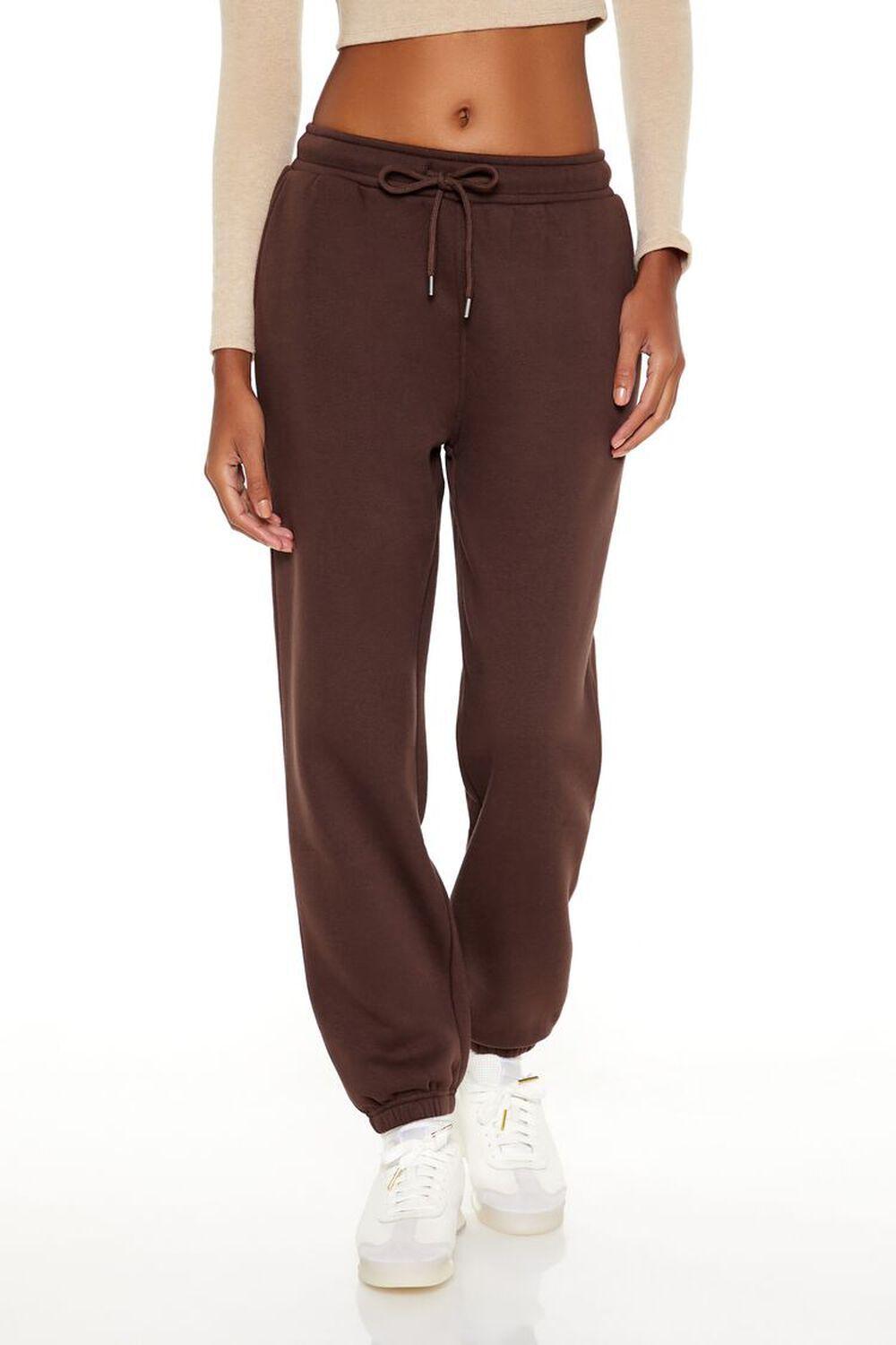Fleece Mid-Rise Joggers | Forever 21 Product Image