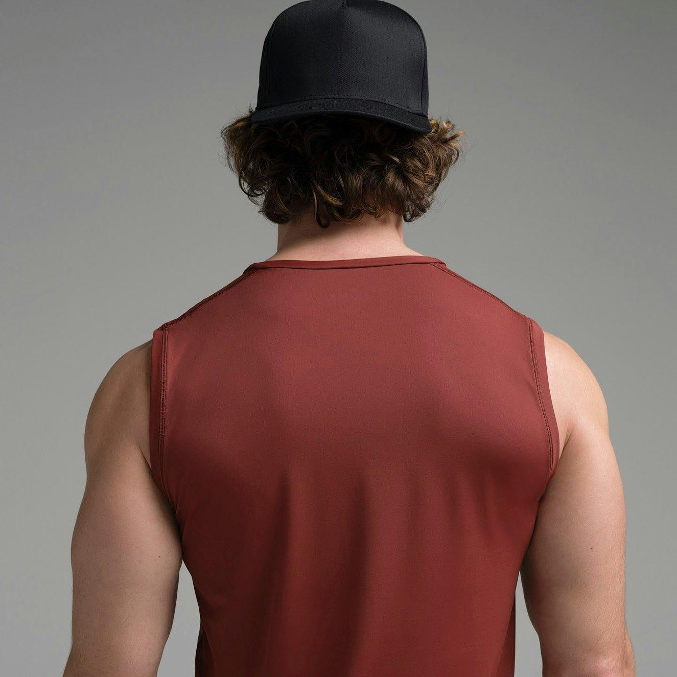 SKIMS SPORT MENS MUSCLE TANK | SANGRIA Product Image