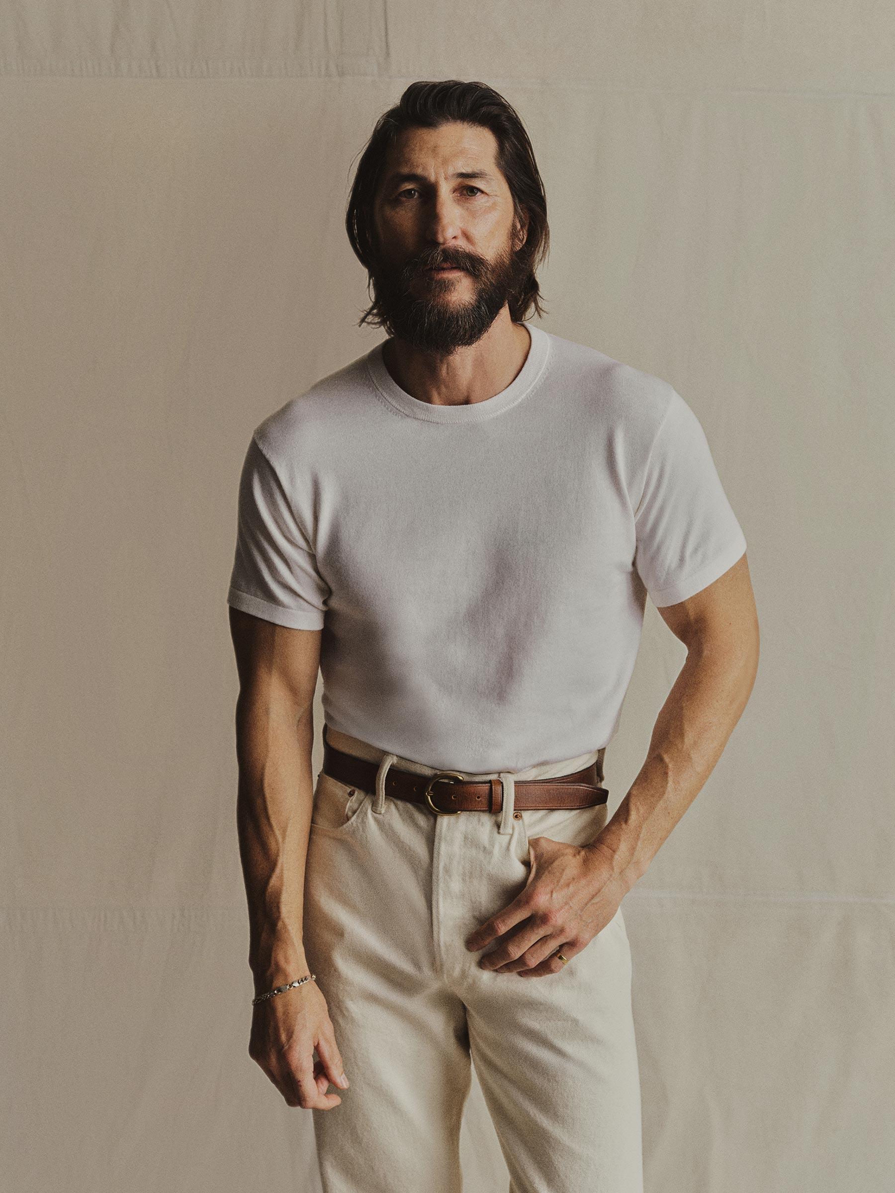 White Como Cashmere Crew Product Image
