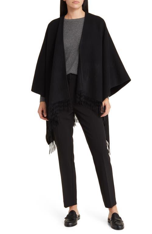 Womens Double-Face Wool-Cashmere Cape Product Image