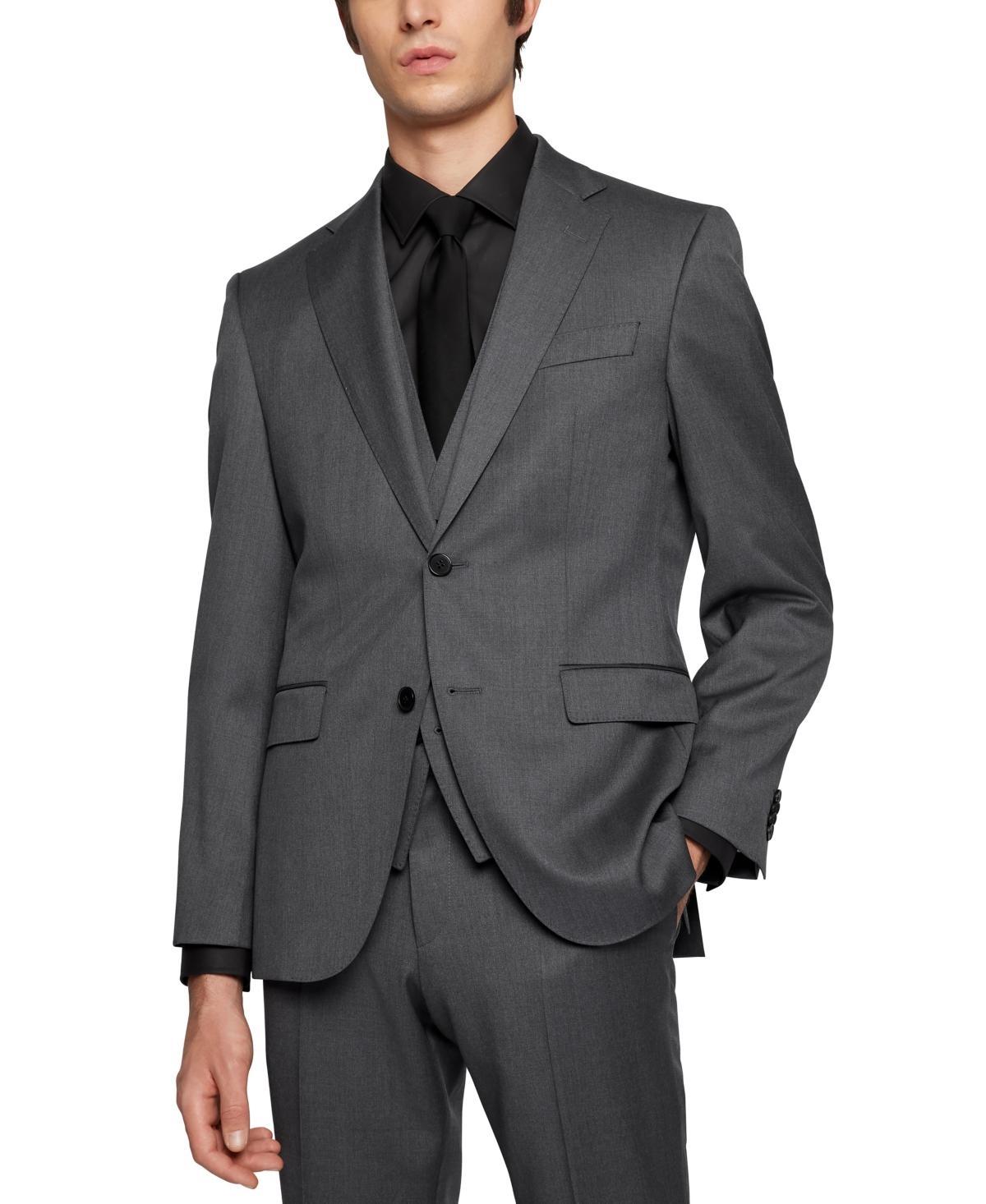 Mens Single-Breasted Jacket in Virgin-Wool Serge Product Image