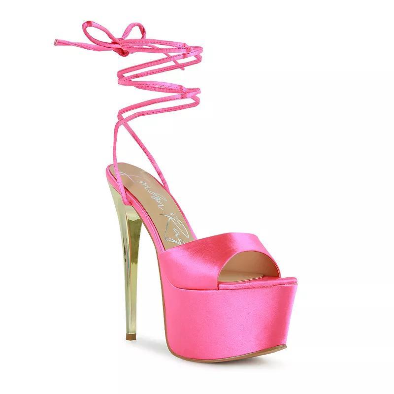 London Rag Passion Fruit Women's Platform Sandals, Size: 9, Pink Product Image