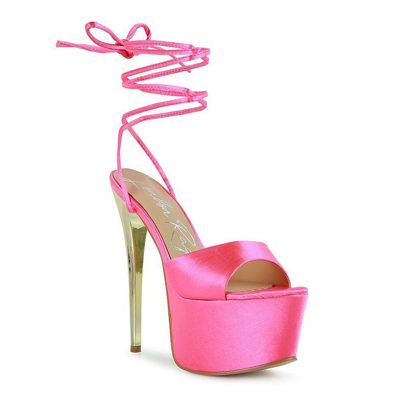 London Rag Passion Fruit Women's Platform Sandals, Size: 9, Pink Product Image