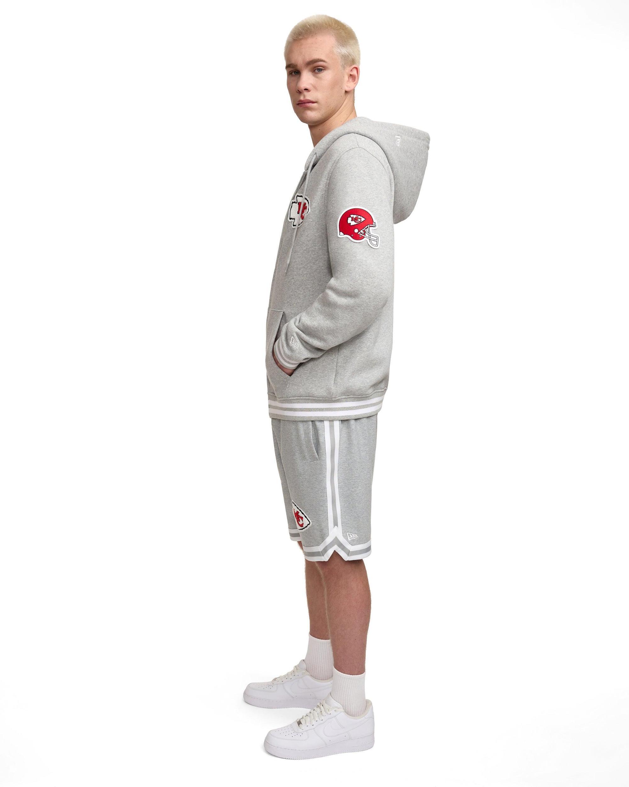 Las Vegas Raiders Gray Logo Select Full-Zip Hoodie Male Product Image