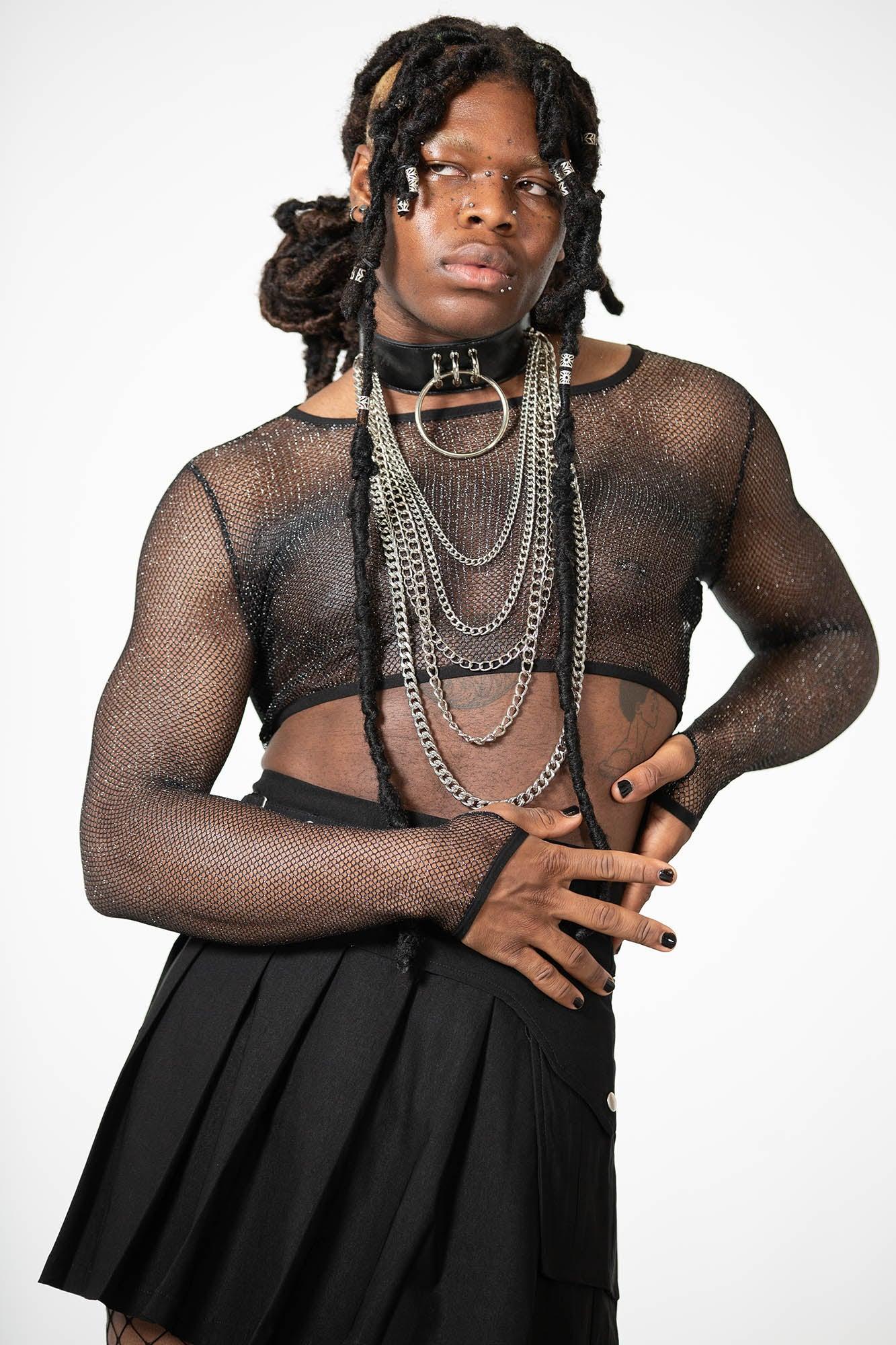Hellia Fishnet Top Female Product Image