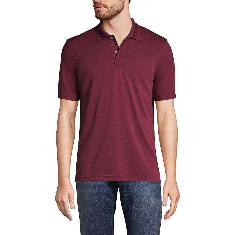Men's Big Lands' End School Uniform Short Sleeve Polo, Size: 4XB, Rich Red Product Image