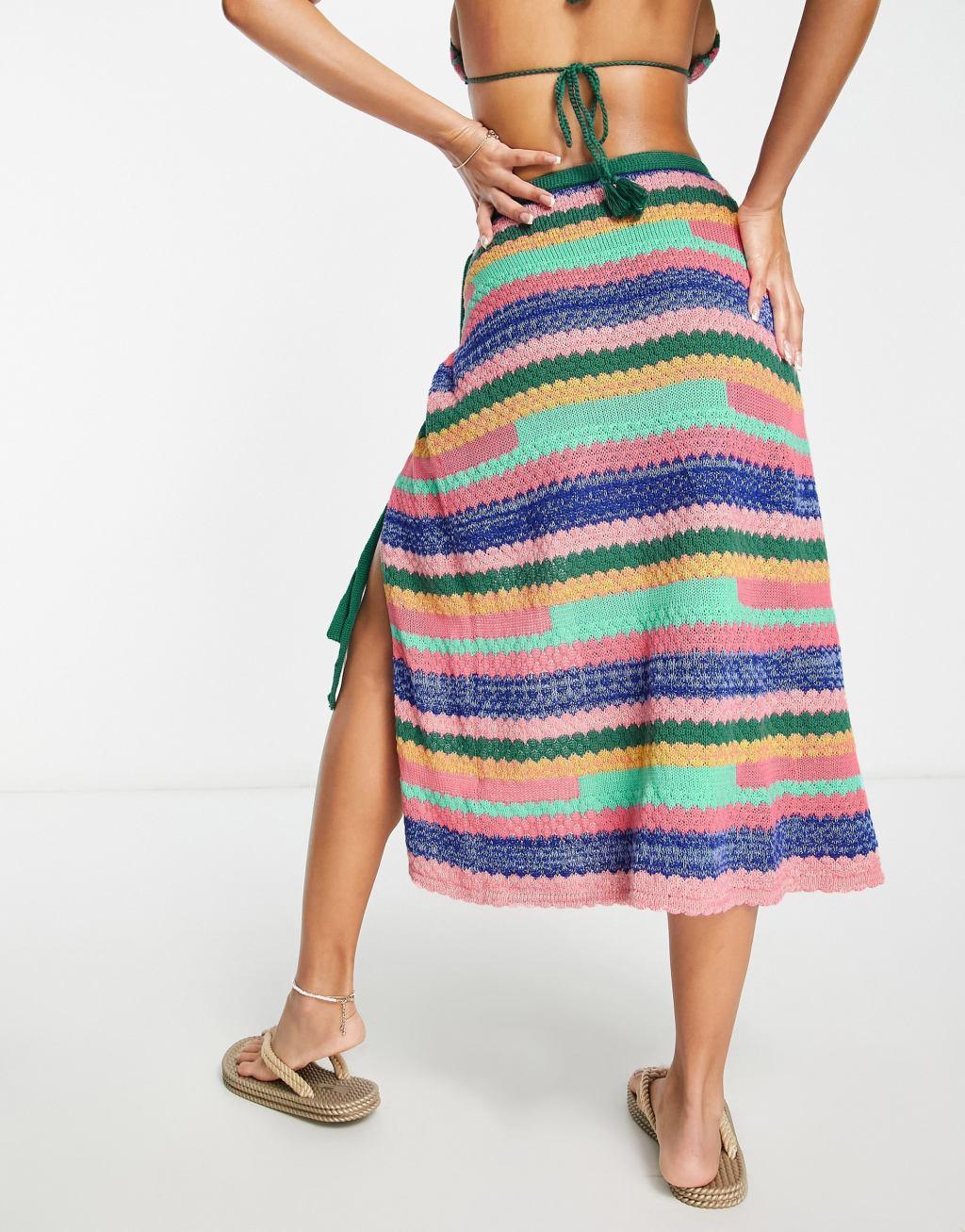 Damson Madder cleo crochet midi skirt Product Image