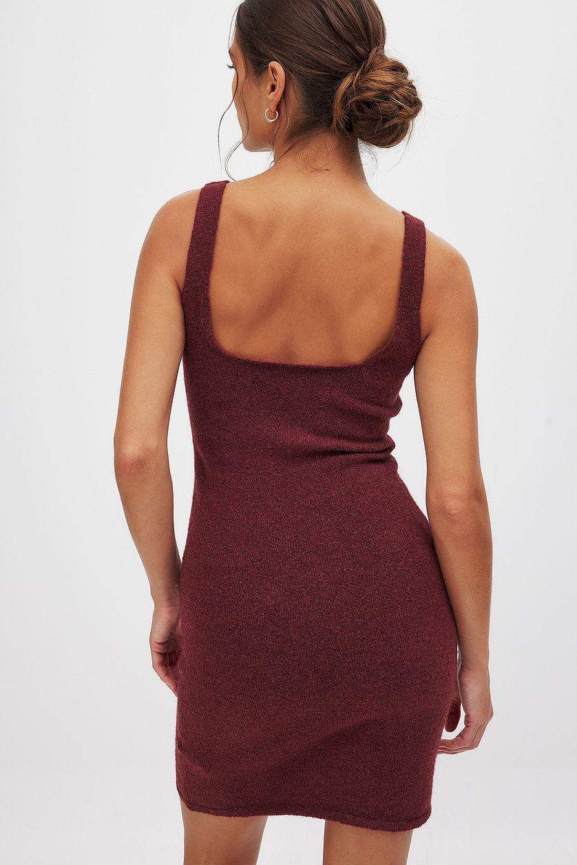 Knitted Mini Slip Dress Product Image