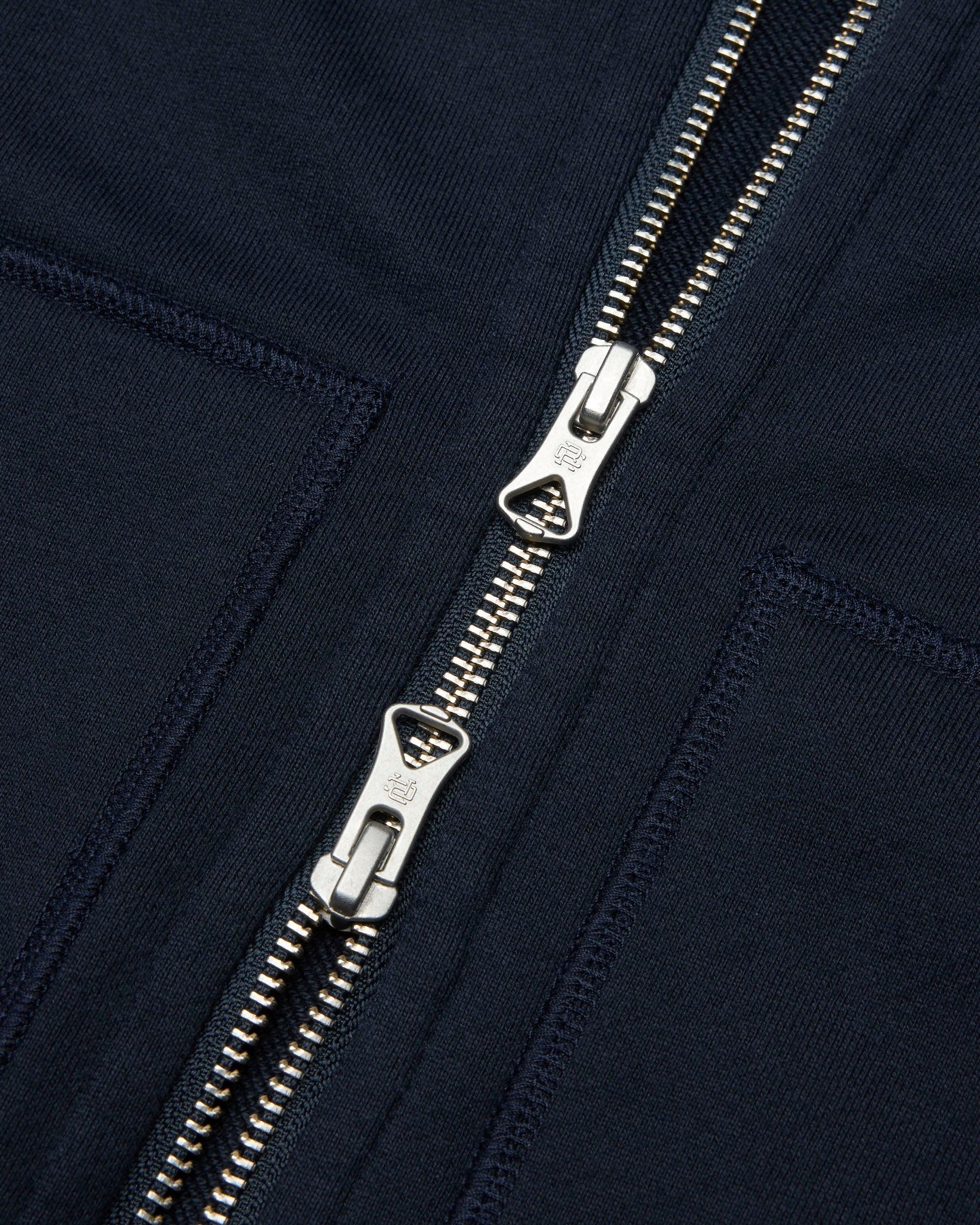 Midweight Terry Relaxed Zip Hoodie Male Product Image