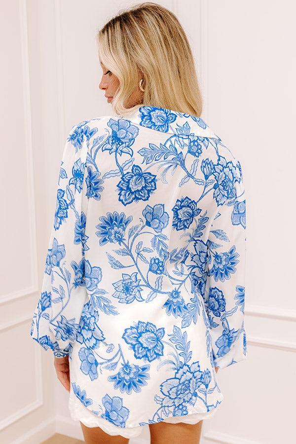 Downtown Stroll Floral Button Up Product Image