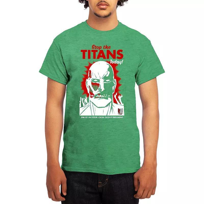 Men's Attack on Titan Titan Versus Armin Tee, Boy's, Size: XL, Blue Product Image