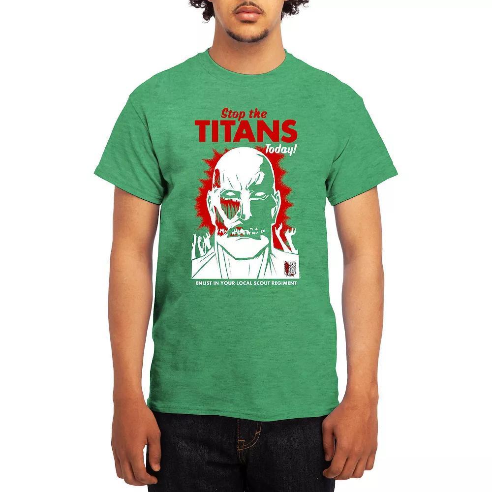 Men's Attack on Titan Titan Versus Armin Tee, Boy's, Size: XL, Blue Product Image