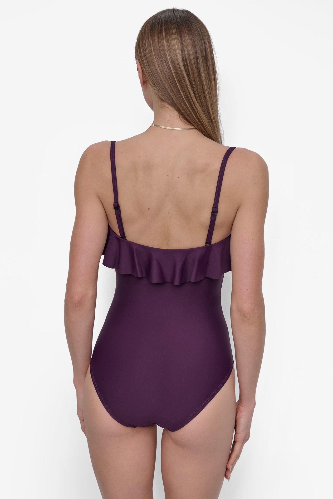 RUFFLED PINUP BANDEAU ONE PIECE Product Image