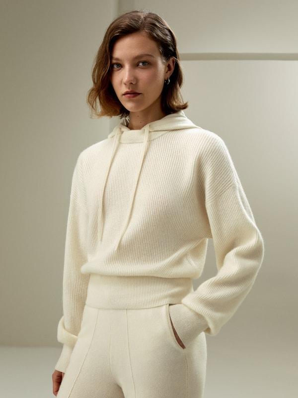 Eshe 2-in-1 Cashmere Detachable Hoodie Product Image