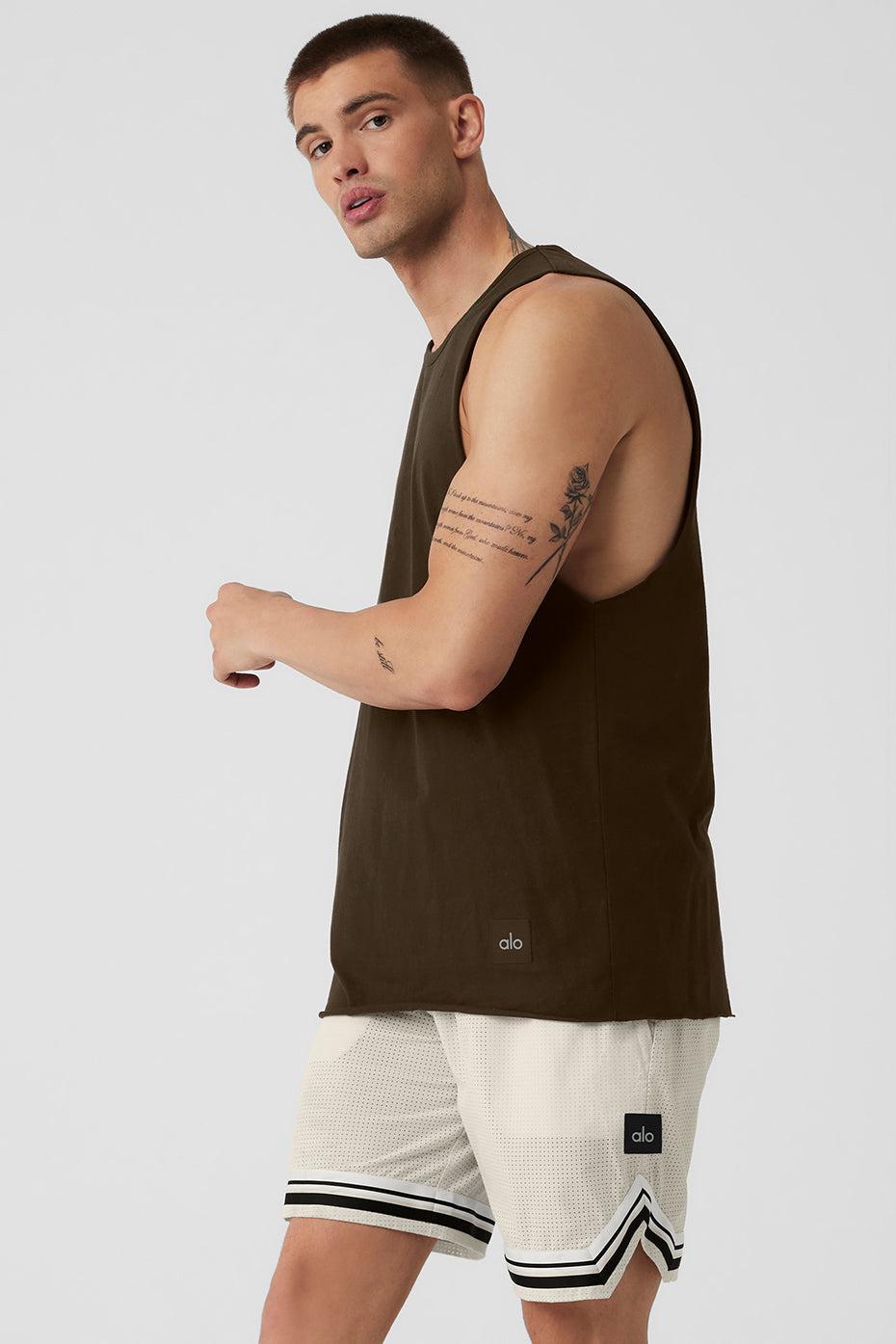Society Raw Edge Tank - Espresso Product Image