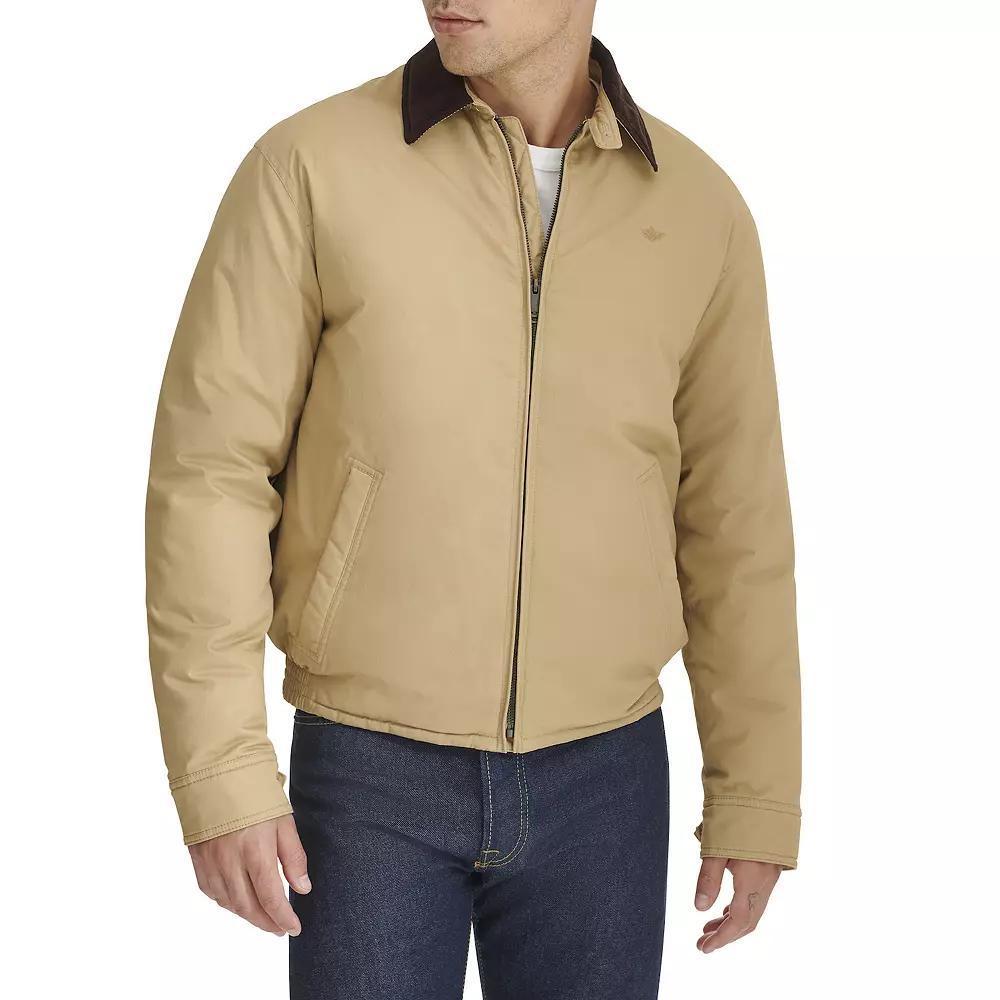 Men's Dockers® Filled Cottontwill Bomber with Corduroy Collar, Size: Large, Harvest Gold Product Image