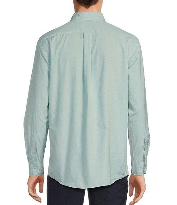 Roundtree & Yorke Long Sleeve Solid Slub Sport Shirt Product Image