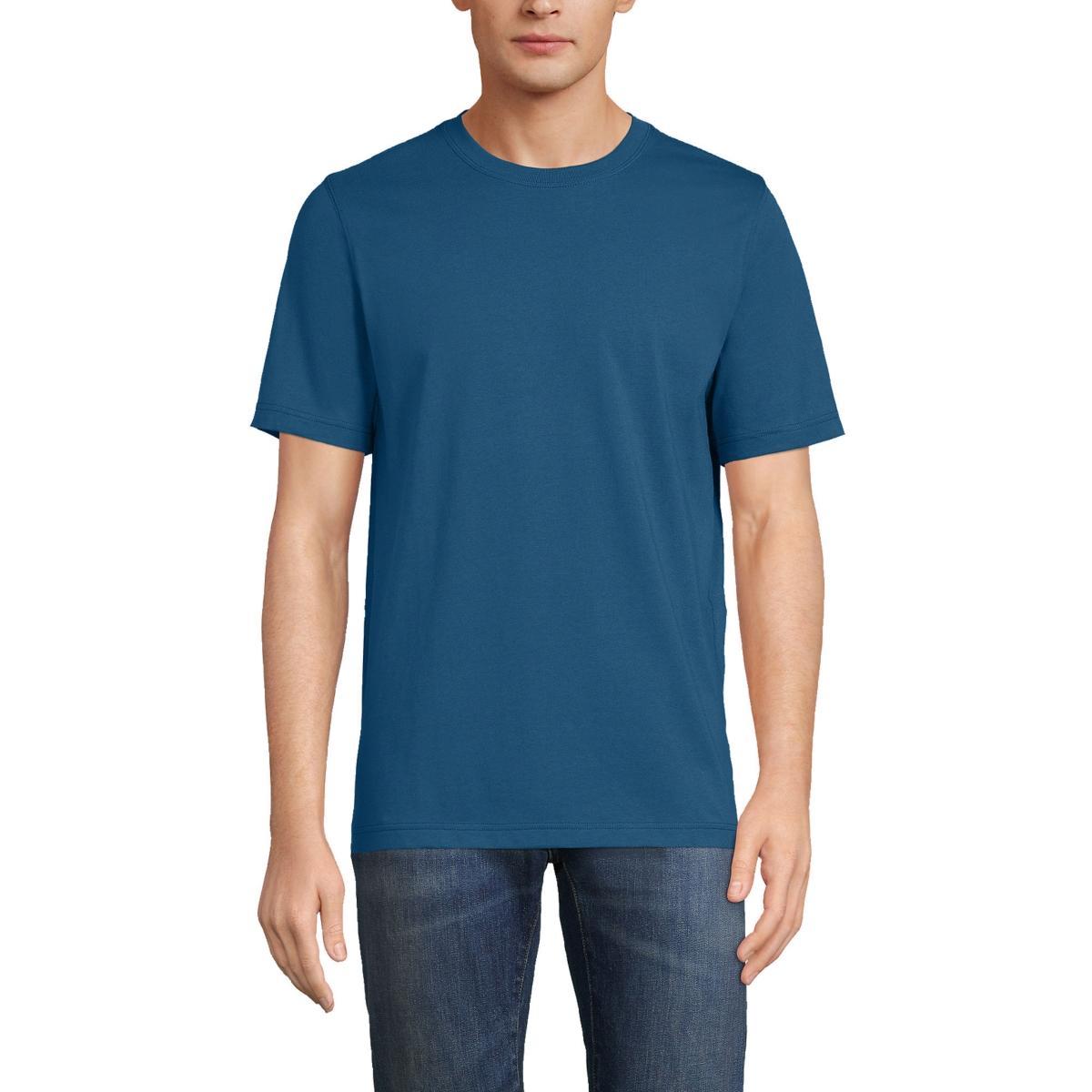 Men's Lands' End Super-T Short Sleeve T-Shirt, Size: Small, Deep Woodland Green Product Image