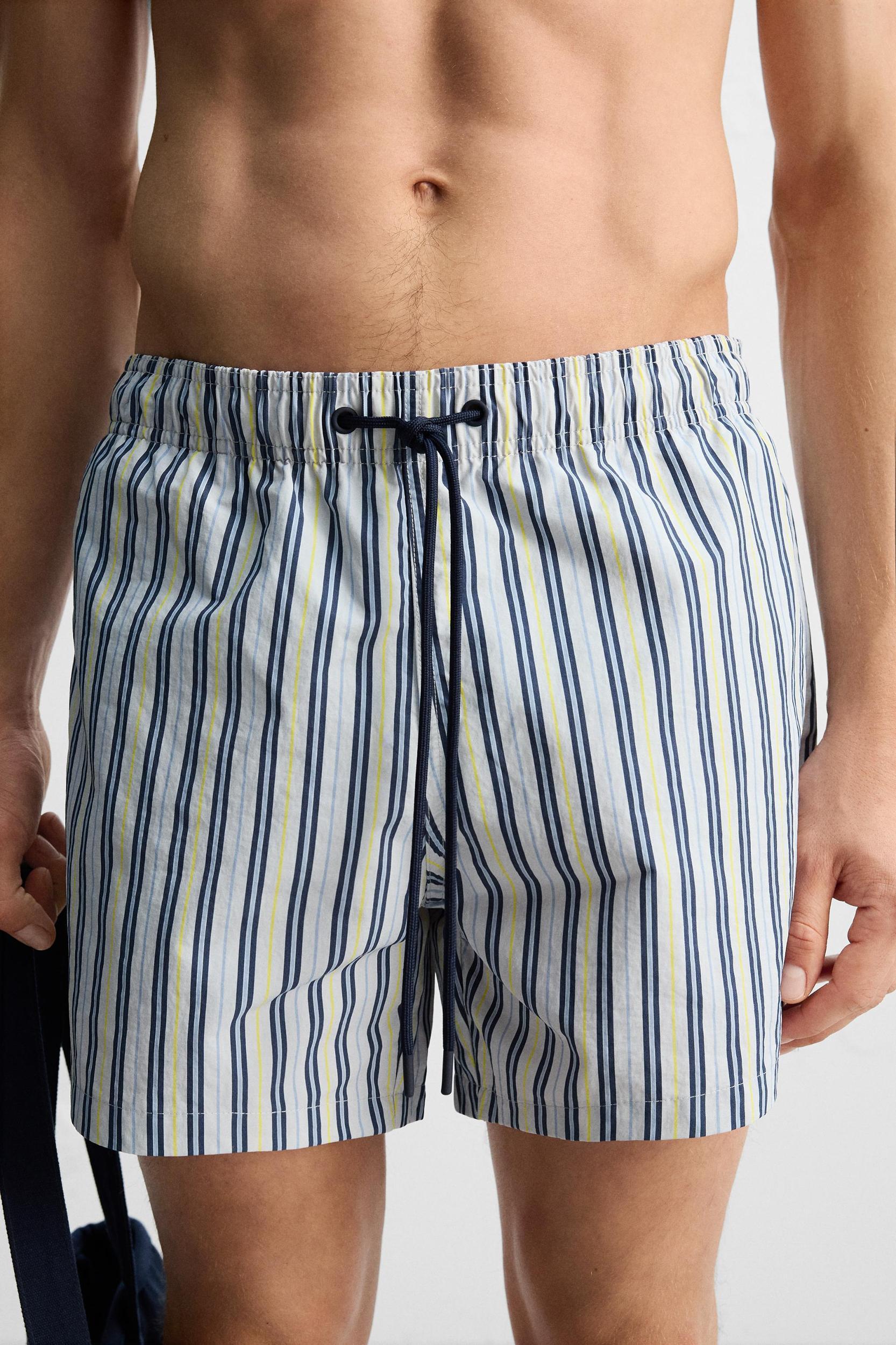 STRIPED MID-LENGTH SWIMSUIT Product Image