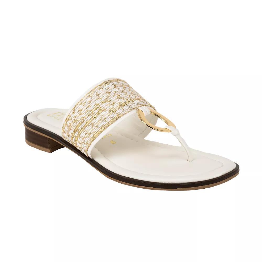 Italian Shoemakers Schunyler Women's Thong Sandals, Size: 6, White Product Image