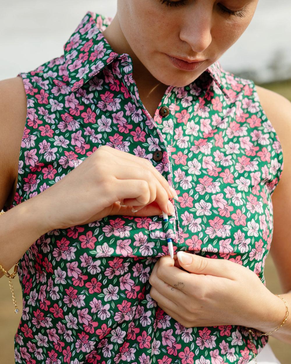 The Azaleas - Ladies Sleeveless Golf Polo Product Image
