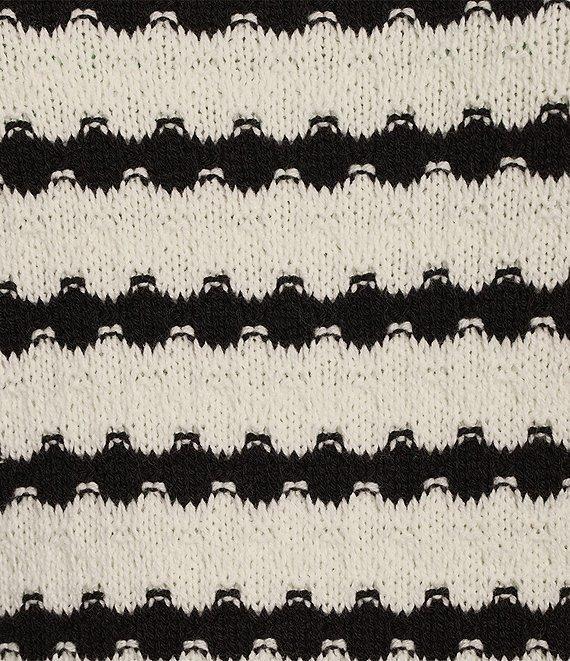 Copper Key Black & White Stripe Sweater Product Image