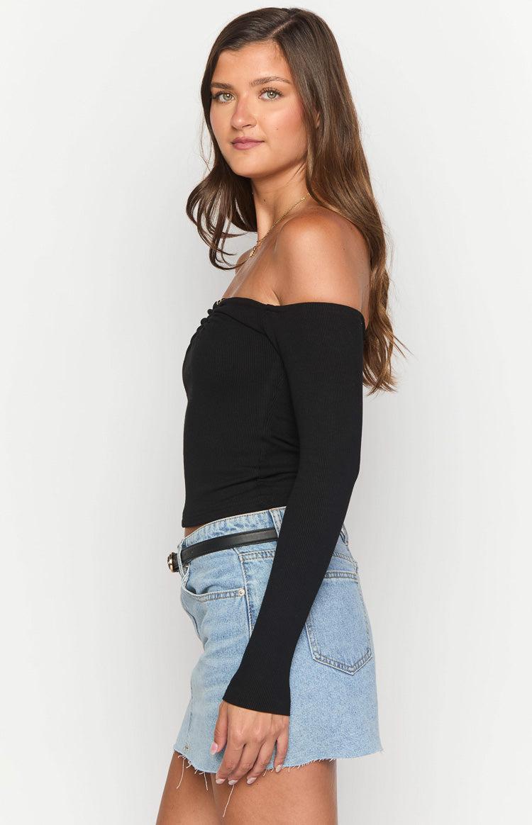 Anabel Black Long Sleeve Top Girls Product Image