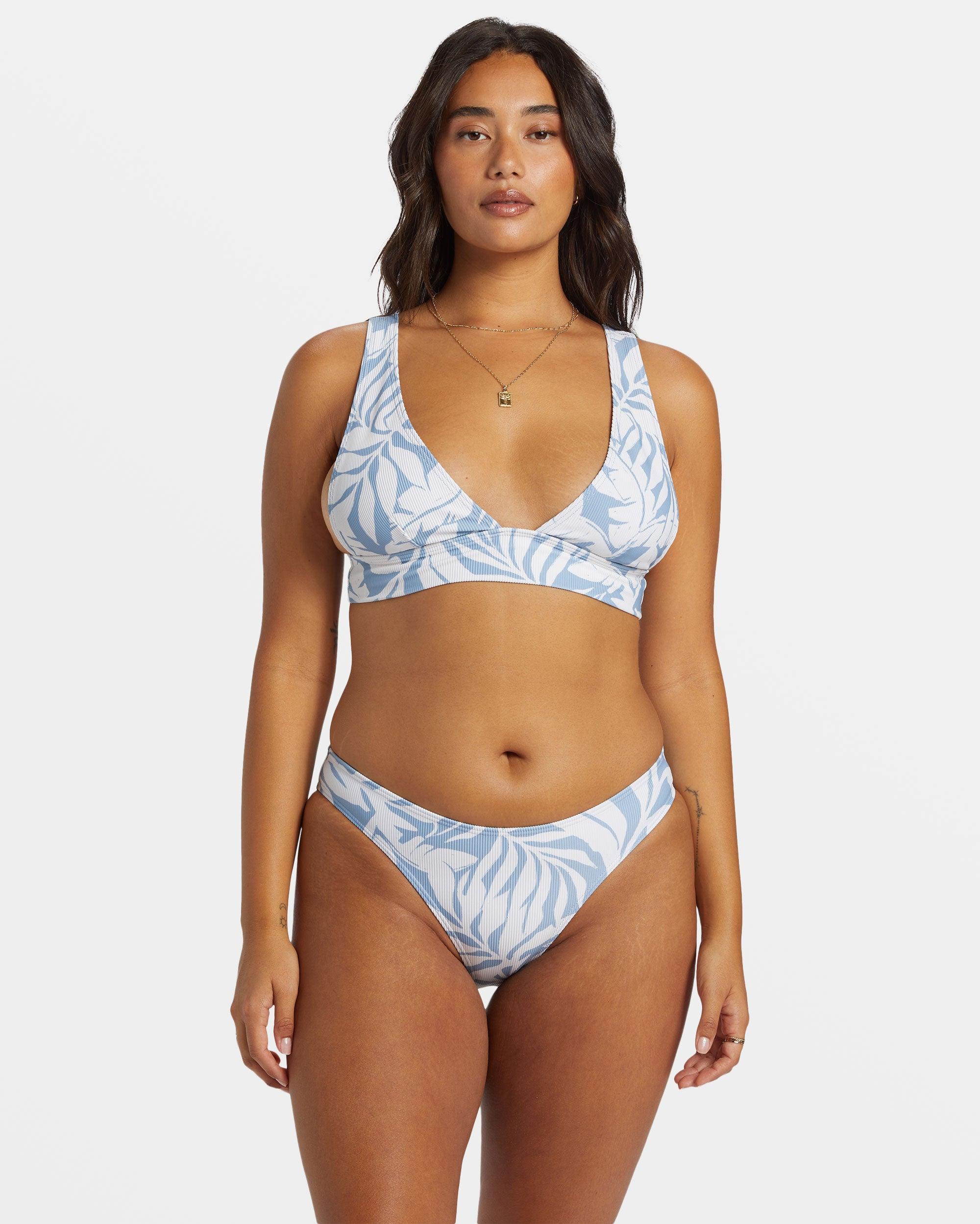 The Coast Is Calling Plunge Tank Bikini Top - Western Sky Female Product Image