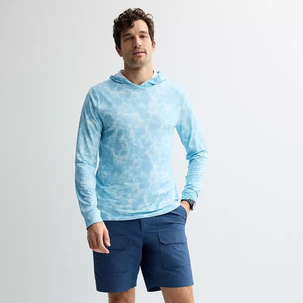 Men's Sonoma Goods For Life® Outdoor UPF Hoodie, Size: Small, Blue Water Product Image