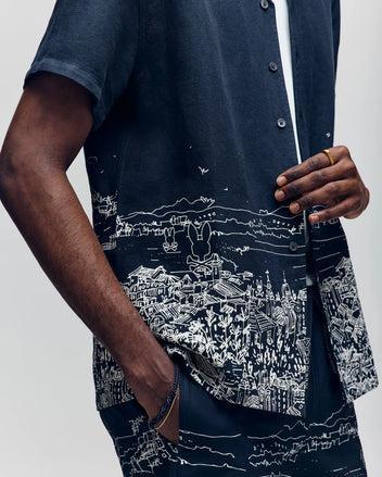 NAXOS LINEN BLEND SHIRT - MT0300014 Product Image