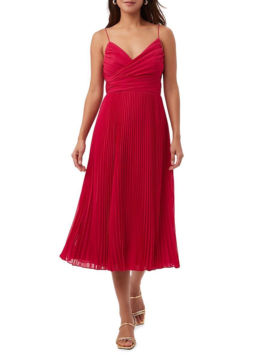Womens Natalie Pleated Midi-Dress Product Image