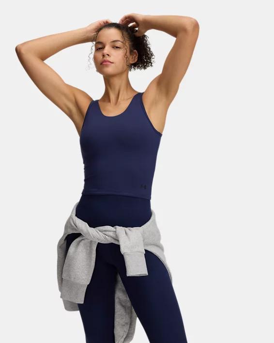 Women's Under Armour Motion Tank Top, Size: Medium, Black Navy Product Image