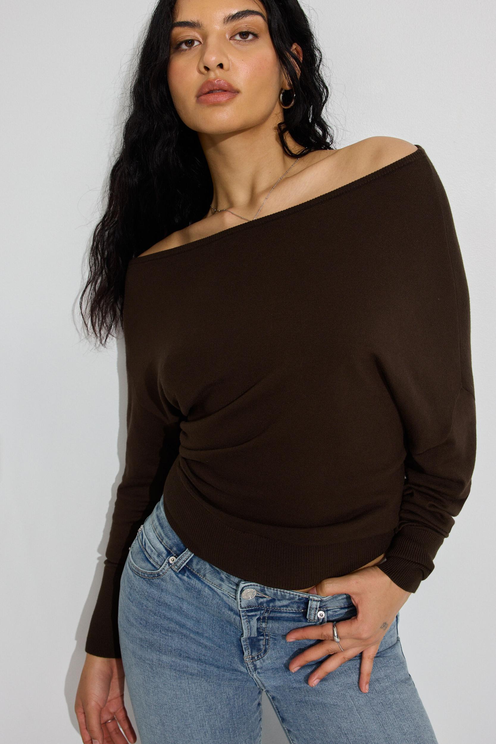 Rae Asymmetric Fine Sweater Product Image