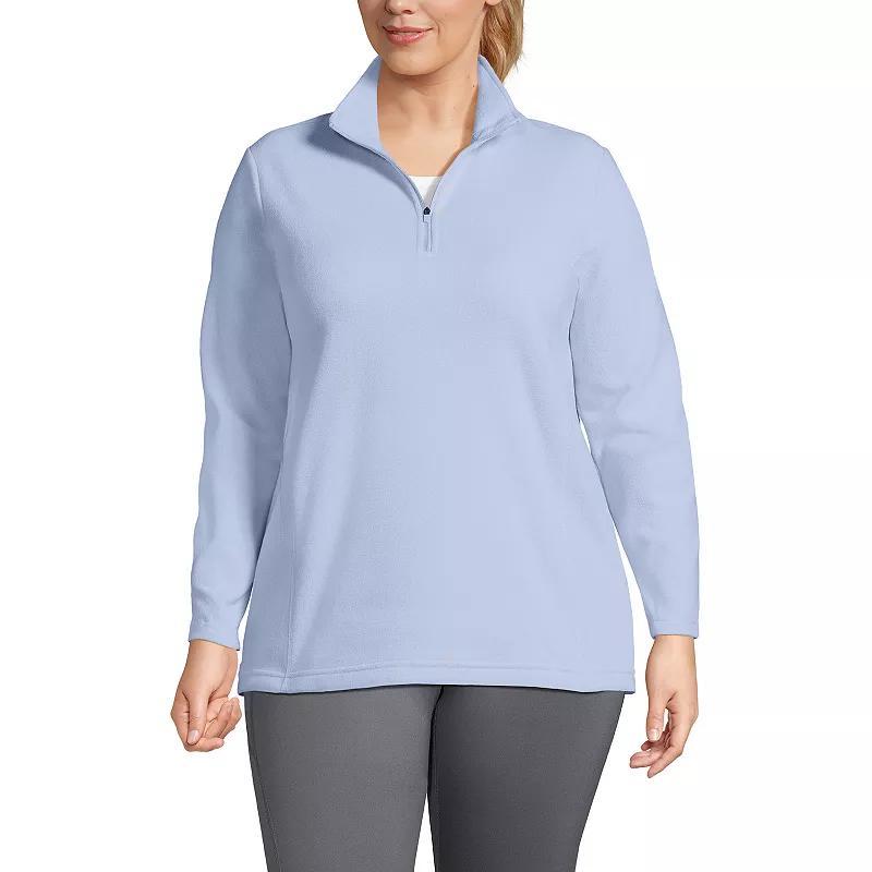 Petite Lands' End 1/4-Zip Fleece Pullover, Women's, Size: XS Petite, Deep  Blue Product Image
