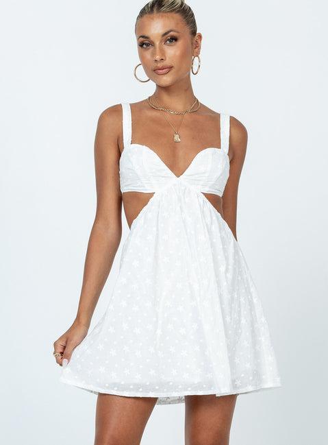 Khalia Mini Dress White Product Image